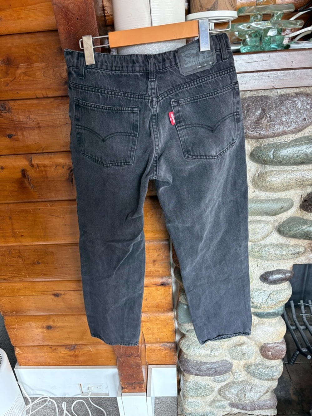 Levi’s 502 Regular Taper Boys Girls Jeans – Black Washed, Size 16 28w 28L - Picture 4 of 5